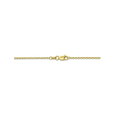 10K Yellow Gold Singapore Ankle Anklet 10 Inches 1.5 Mm